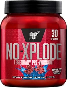 BSN N.O.-XPLODE Legendary Pre-Workout Supplement with Creatine, Beta-Alanine, and Energy,Dietary Supplement,1.22 LB, Blue Raspberry, 30 Servings على Amazon.ae - متتبع الأسعار