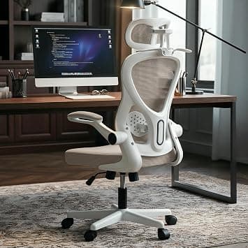 DROGO Premium Office Chair for Home, High Back Mesh Computer Ergonomic Chair with Flip-up Armrests, Adjustable Lumbar & Seat Height, Reclining Desk Chair for Office & Gaming Chair Comfort (Grey) on Amazon.ae - Price Tracker