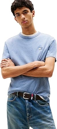 Tommy Jeans mens Short Sleeve Solid Cotton Graphic T-shirts Short Sleeve Solid Cotton Graphic T-shirts (pack of 1) on Amazon.ae - Price Tracker