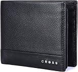 Cross Black Men's Wallet Stylish Genuine Leather Wallets for Men Latest Gents Purse with Card Holder Compartment (AC948799_3-1) - Best Deal Finder