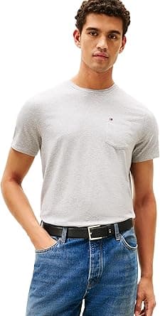 Tommy Hilfiger mens T Shirt Crewneck with Pocket T-Shirt on Amazon.ae - Price Tracker