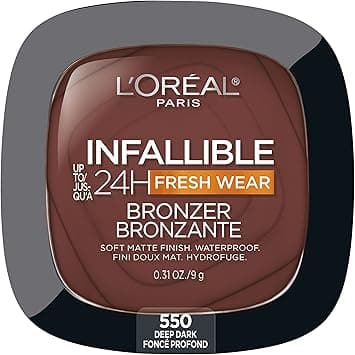 L’Oréal Paris Cosmetics Infallible Up to 24H Fresh Wear Soft Matte Longwear Bronzer. Waterproof, heatproof, Transfer, humidity and sweatproof, Deep Dark, 0.31 oz on Amazon.ae - Price Tracker