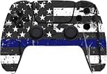 Custom Wireless Controller Compatible with PS5 - Multiple Designs Available (Blue Line) - متتبع أسعار Amazon.sa