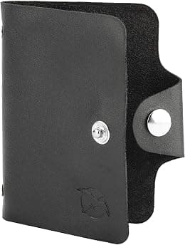 Flying Fossil Genuine Leather Hand-Crafted Card Holder, Minimalist Wallet, Unisex, - متتبع أسعار Amazon.sa