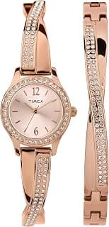 Timex Women's Swarovski Crystal 23mm Watch & Bracelet Gift Set - Best Deal Finder