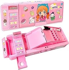 Pop Up Multifunction Pencil Case for Girls, Cute Cartoon Pen Box Organizer Stationery with Password Lock, Sharpener, Schedule, Whiteboard, School Supplies, Best Birthday Gifts for Kids Teens - Amazon.ae Price Tracker