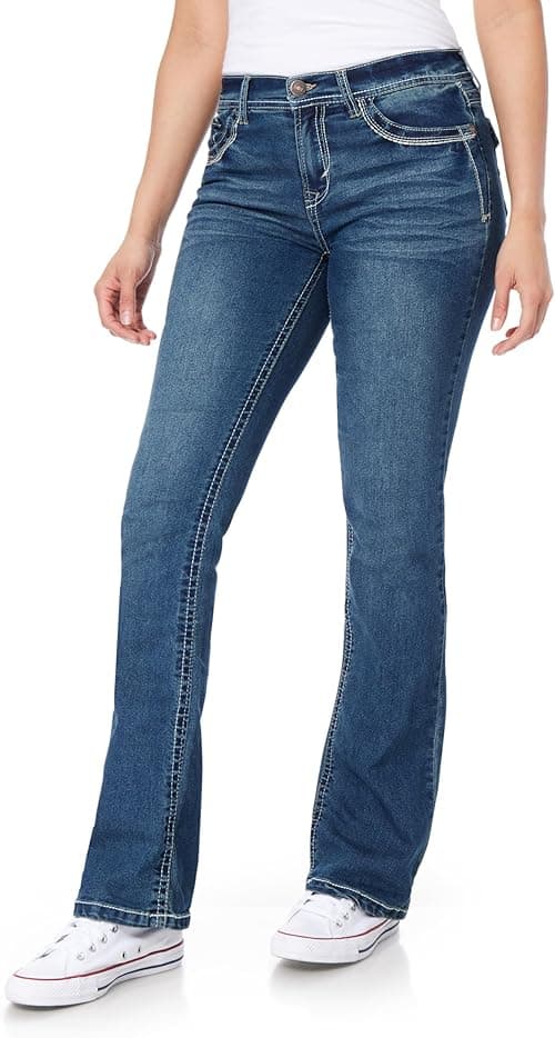 WallFlower womens Instastretch Legendary Classic Fit Bootcut Jeans Jeans (pack of 1) on Amazon.ae - Price Tracker