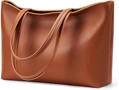 KALIDI Tote Bag Zipper Shoulder Bag Faux Leather Purses for Women Large Casual Handbag Work Dating College on Amazon.ae - Price Tracker