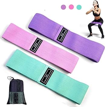 SKY-TOUCH Resistance Bands Fabric,Exercise Bands Non Slip Hip Elastic Bands For Hip, Legs, Butt, Glutes And Thighs Workout, Thick Wide Fitness Loop Circle Resistance Bands, Set Of 3 Pack, Multicolor on Amazon.ae - Price Tracker