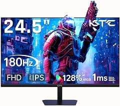 KTC 24.5 inch 180Hz FHD Gaming Monitor, Fast IPS, 1920P x 1080P 1 ms, 128% sRGB HDR10, Freesync HDMI x 2 /DP x 1 VESA Tilt Adjustable Xbox PS5 Switch (HDMI Cable Included) - Amazon.ae Price Tracker