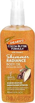 Palmer's Cocoa Butter Formula Shimmer Body Oil with Vitamin E, 5.1 Fl Oz, Radiance Body Oil for Glowing Skin, Enhances Dark Tones & Tans, Hydrating - Best Deal Finder