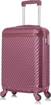 Senator Lightweight Hard Case luggage ABS carry on suitcase with 4 Quite Spinner wheels KH1065 (Carry-On 20-Inch, Maroon) on Amazon - Best Deal Finder