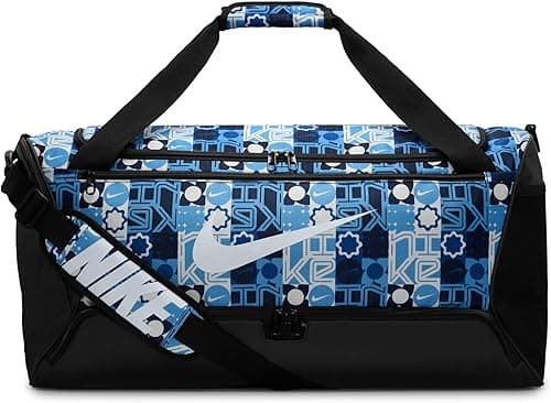 Nike Nk Brsla M Duff - 9.5 Aop Sp26 Unisex Duffel Bags, University Blue/Black/(White), One Size on Amazon.ae - Price Tracker