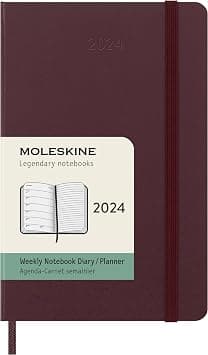 Moleskine 2024 12-Month Weekly Pocket Hardcover Notebook - متتبع أسعار Amazon.sa
