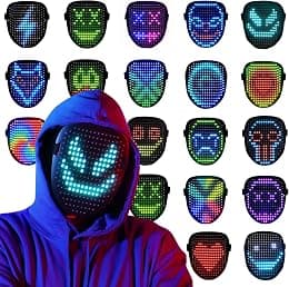 QAQ - LED Gesture Detecting Mask, Cool Toys Gifts for Teens, Cool Mask for Halloween Costumes, Costumes Costumes - Best Deal Finder