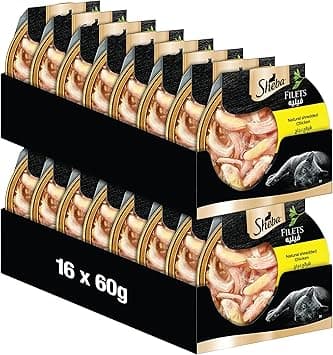 Sheba Cat Food Natural Shredded Chicken Filets, from Natural Chicken Breast, Sheba Wet Food made for Reliable Consumption, Enriched with the Necessary Nutritional Requirements, Pack of 16x60g - Amazon.ae Price Tracker