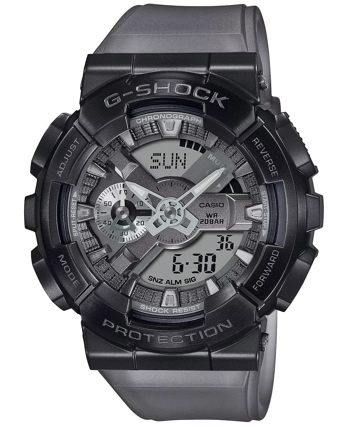 G-Shock Casio Gm110MF-1A Men's Midnight Fog Transparent Analog Digital Alarm Chronograph Watch on Amazon.ae - Price Tracker