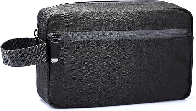 Etercycle Toiletry Bag for Men, Travel Toiletry Bag, Portable Cosmetic Bag, Water-Repellent Shaving Bag for Travel with Handle, Large Storage Space (Black) on Amazon - Best Deal Finder