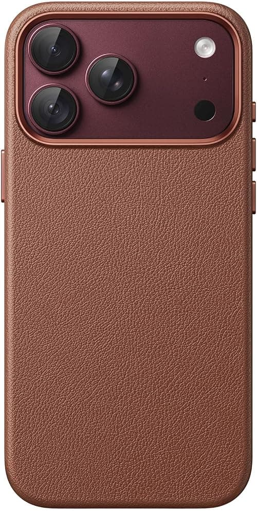 JETech Vegan Leather Magnetic Case for iPhone 18 Pro, Deep Brown على Amazon.ae - متتبع الأسعار