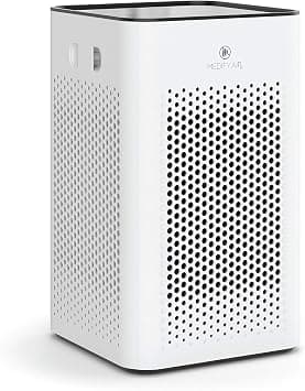 Medify Air MA-25 Air Purifier with H13 HEPA filter - a higher grade of HEPA for 500 Sq. Ft. Air Purifier | Dual Air Intake | Two '3-in-1' Filters | 99.9% removal in a Modern Design - White on Amazon.ae - Price Tracker