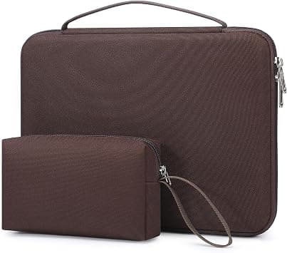 HYZUO 13.3-14 Inch Hard Shell Case Laptop Sleeve for MacBook Pro 14 M5/M4/M3/M2/M1 Pro/Max A3426 A3427 2026-2021, MacBook Pro/Air 13, Dell Pro 13/14 Premium, 13.8"-13" Surface Laptop, Coffee Brown على Amazon.ae - متتبع الأسعار