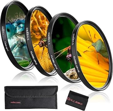 GREEN.L 82mm Close-up Filter Set (+1,+2,+4,+10),Professional Macro Filter for Canon, Nikon, Sony, Fuji, Olympus Camera Lens on Amazon.ae - Price Tracker