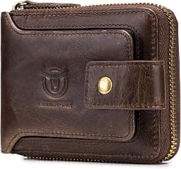 LUKZIJAES Genuine Leather Wallet for Men RFID Blocking Slim Bifold Front Pocket Wallets - Amazon.ae Price Tracker