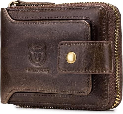 LUKZIJAES Genuine Leather Wallet for Men RFID Blocking Slim Bifold Front Pocket Wallets on Amazon.ae - Price Tracker