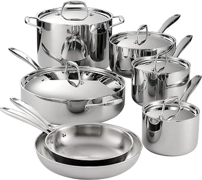 Tramontina 80116/007DS Gourmet Stainless Steel Induction-Ready Tri-Ply Clad Fry Pan, 12 Inch, Made in Brazil on Amazon.ae - Price Tracker