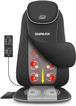 Snailax Back Massager with Relaxing Heat, Full Body Massage Chair with Upgraded Electric Deep Tissue Kneading for Back Pain, Home and Office Use, R on Amazon.ae - Price Tracker