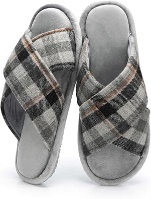 GOEWY Mens Slippers Memory Foam Open Toe Non-Slip House Shoes for Men | Breathable Design Memory Foam Cushioning Anti-Slip Textured Sole Machine Washable & Durable Gift for Dad and Husband on Amazon.ae - Price Tracker
