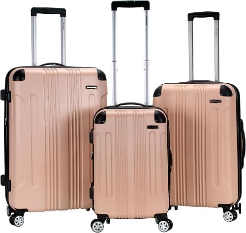 Rockland Hardside Expandable Luggage with Spinner Wheels, Multicolor على Amazon.ae - متتبع الأسعار