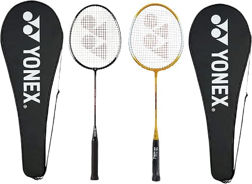 Yonex GR 303 Aluminum Blend Badminton Racquet with Full Cover, Set of 2 (Yellow/Black) on Amazon.ae - Price Tracker