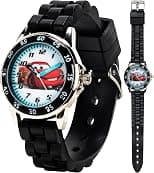 Disney Kid's Cars Watch, Learn How to Tell Time - Kid's Time Teacher Watch with Official Cars Character on The Dial, Childrens Watch with Black Rubber Strap, Kids Analog Watch, Safe for Children - Best Deal Finder