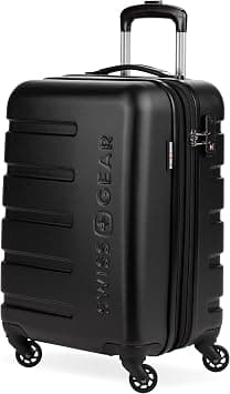 SwissGear 7366 Hardside Expandable Luggage with Spinner Wheels, Black, Carry-On 18-Inch, 7366 Hardside Expandable Luggage With Spinner Wheels على Amazon.ae - متتبع الأسعار