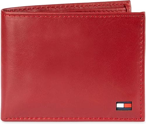 Tommy Hilfiger Men's Thin Sleek Casual Bifold Wallet with 6 Credit Card Pockets and Removable Id Window on Amazon.ae - Price Tracker
