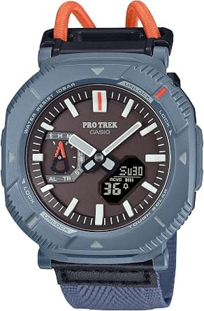 Casio PRJ-B001B Series | Pro Trek | Tough Solar | (Black/Blue) | Environmentally Friendly Bio Resin | Digital Bluetooth Watch - Best Deal Finder