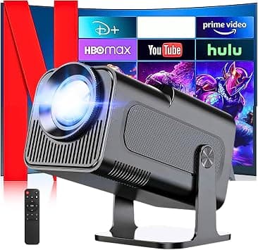 4K Projector, WIFI6 Bluetooth, Android 11 Smart Projector Built-in YouTube/PrimeVideo/D+, Auto Keystone, 1080P Native Smart Mini Portable Projector for Outdoor Movies Home Theater Video on Amazon.ae - Price Tracker