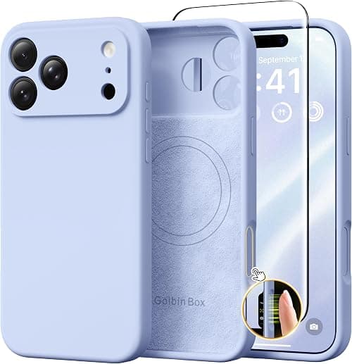 GolbinBox Magnetic for iPhone 17 Pro Max Case, Silicone Cover, Cyan Purple on Amazon.ae - Price Tracker