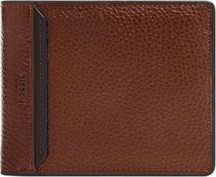 Fossil Men's Huntington Bifold with Flip ID, Medium Brown - متتبع أسعار Amazon.sa