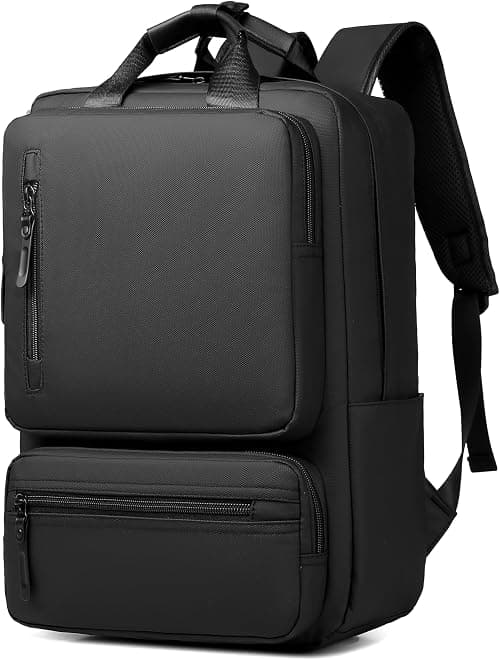 Waterproof Oxford Laptop Backpack 15 Inch, Unisex Business Travel Bag with USB Charging Port, Lightweight Anti-Splash Work Daypack for Men and Women, Fits 20–35L Capacity على Amazon.ae - متتبع الأسعار