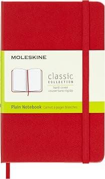 Moleskine 9 x 14 cm Classic Plain Paper Notebook Hard Cover and Elastic Closure Journal - Scarlet Red - Amazon.ae Price Tracker