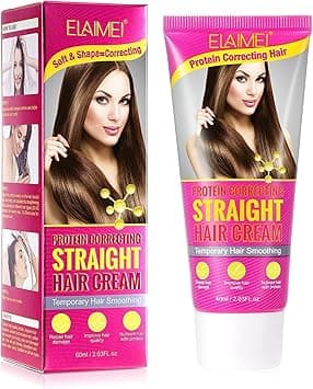ELAIMEI Repair Hair Protein Treatment, Stronger Protein correction straight hair cream, Hair Growth Serum for Fine Hair, Hair Repair Products for Dry Damaged hair - 60 ml on Amazon.ae - Price Tracker