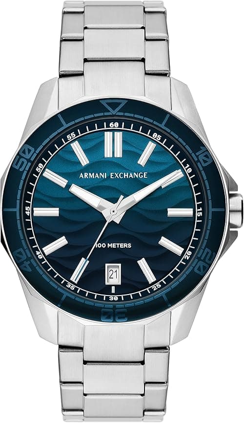 A|X Armani Exchange Dive-Inspired Sports Watch for Men with Stainless Steel or Silicone Band on Amazon.ae - Price Tracker
