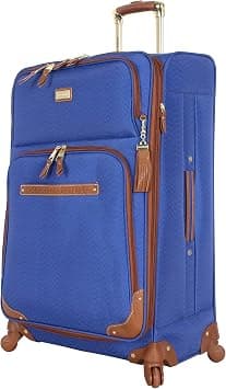 Steve Madden Luggage Large Softside 28" Expandable Suitcase With Spinner Wheels (Blue) on Amazon.ae - Price Tracker