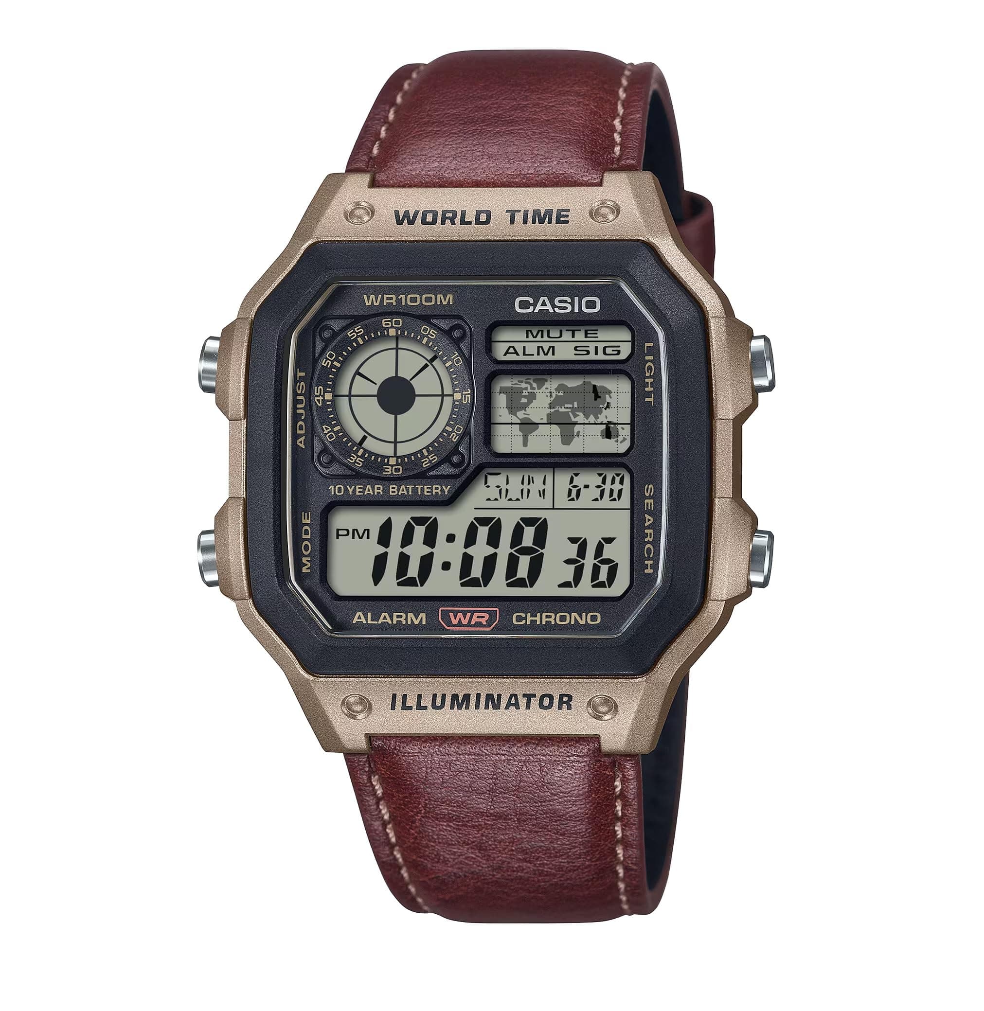Casio Watch: Red AE-1200WHL-5AVDF on Amazon.ae - Price Tracker