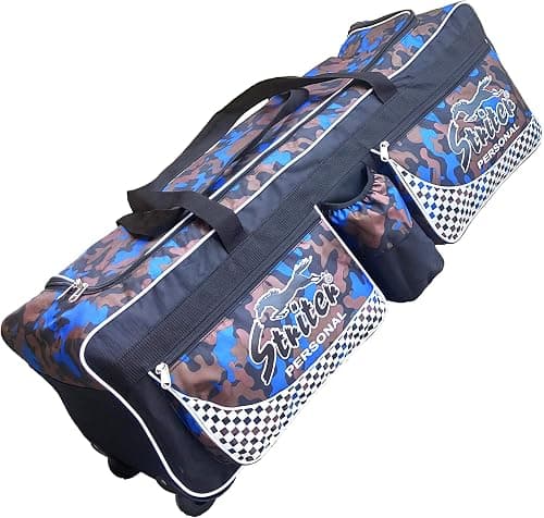 Cricket Kit Travel Duffel Bag with Rolling Wheels - Large 38 Inch Heavy Duty - Blue on Amazon.ae - Price Tracker