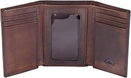 Stealth Mode Men's Trifold RFID Blocking Leather Wallet - Best Deal Finder