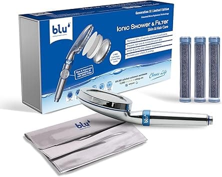 blu Ionic Shower Head and Shower Filter - Handheld - Removes Chlorine & Harmful Pollutants - Prevent Hair Loss & Moisturize Your Skin, Chrome (Amazon Exclusive) on Amazon.ae - Price Tracker