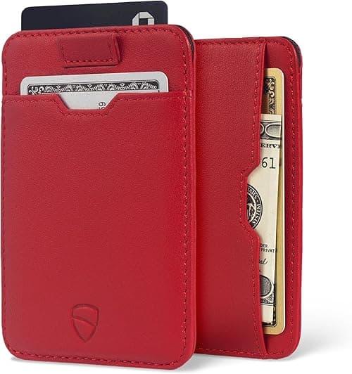 Vaultskin Mens RFID Blocking Slim Leather Card Wallet - CHELSEA Minimalist Front Pocket Cardholder on Amazon.ae - Price Tracker